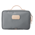 Jon Hart Large Travel Kit in Slate Coated Canvas