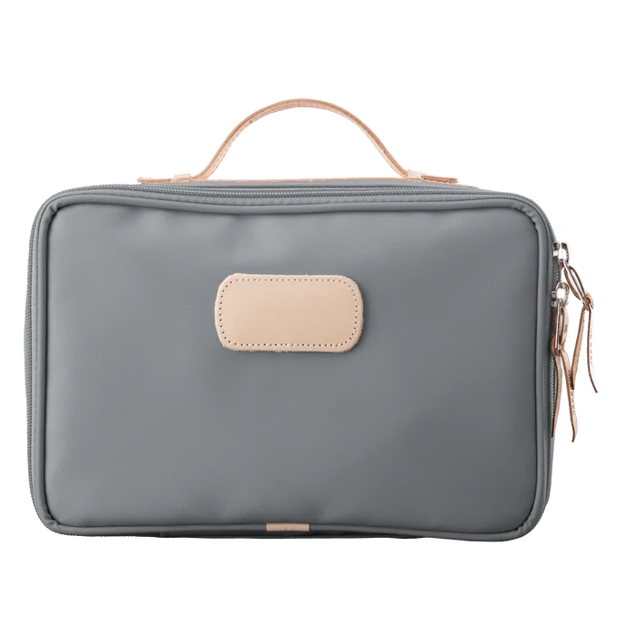 Jon Hart Large Travel Kit in Slate Coated Canvas