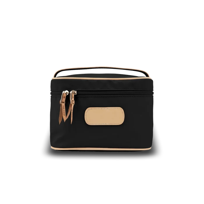 Jon Hart Makeup Case in Black Coated Canvas