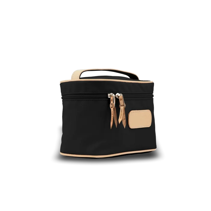 Jon Hart Makeup Case in Black Coated Canvas