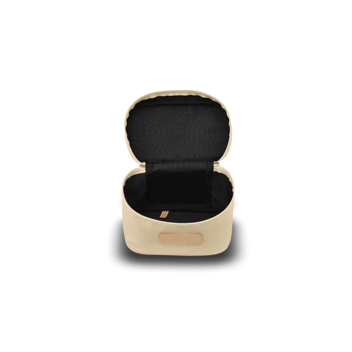 Jon Hart Makeup Case in Tan Coated Canvas