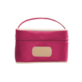Jon Hart Mini Makeup Case in Berry Coated Canvas