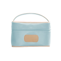Jon Hart Mini Makeup Case in Ice Blue Coated Canvas
