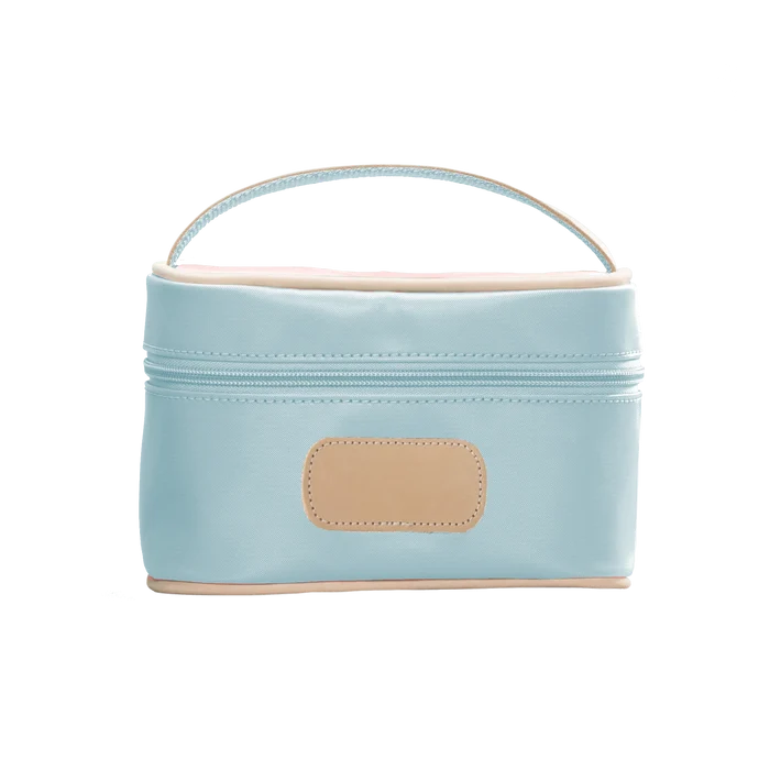 Jon Hart Mini Makeup Case in Ice Blue Coated Canvas