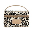Jon Hart Mini Makeup Case in Leopard Coated Canvas