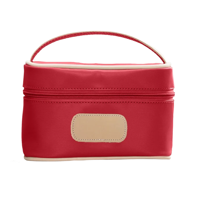 Jon Hart Mini Makeup Case in Red Coated Canvas