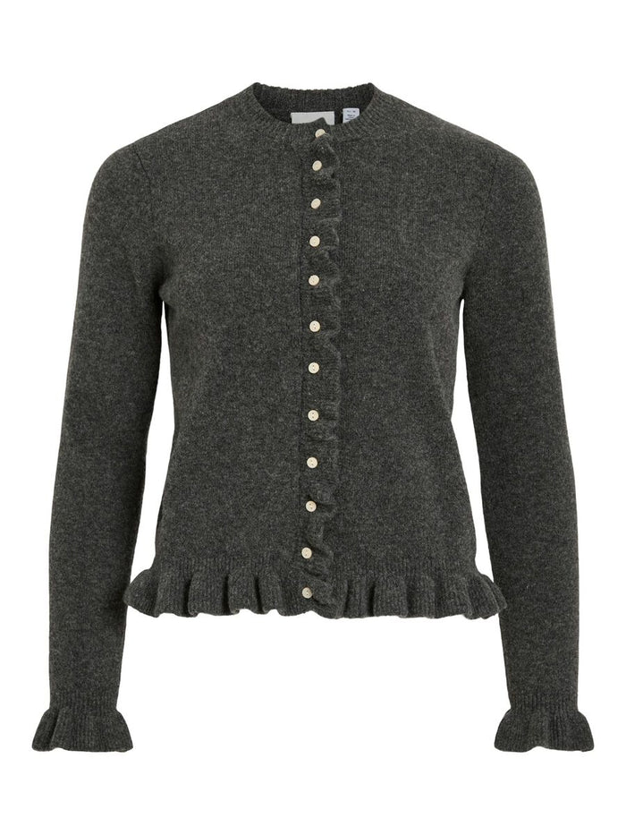 Julia Knit Cardigan (Medium Grey Melange)