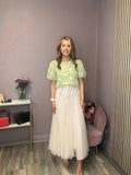 Julia Tulle Skirt (Beige)