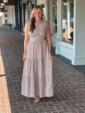 Just A Bit Better Brown Maxi Dress