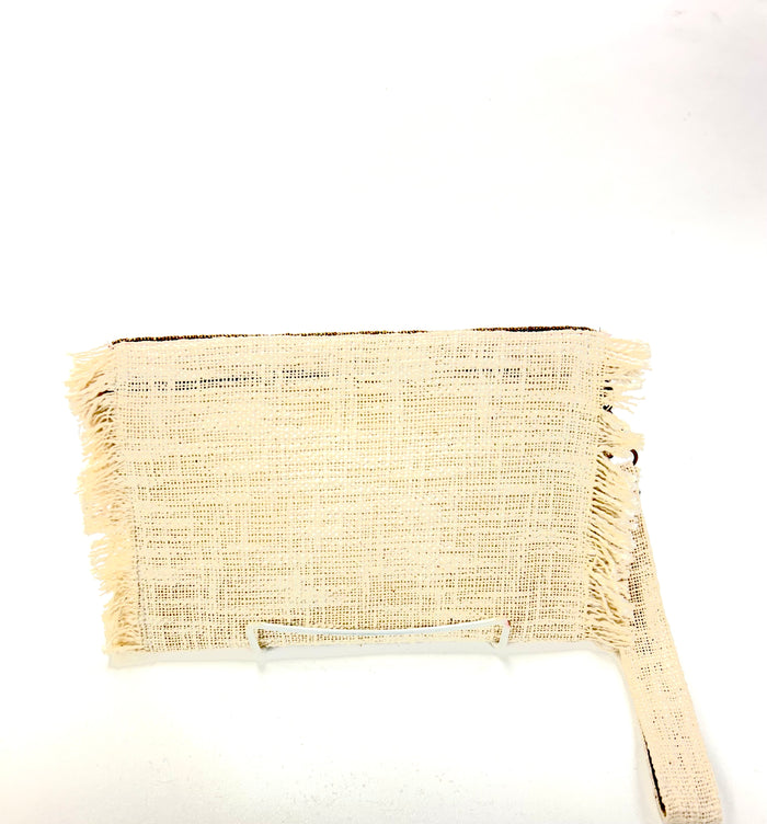 Jute Clutch With beads