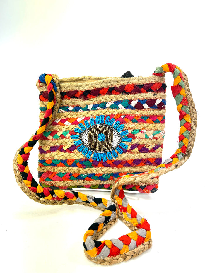 Jute Clutch With eye