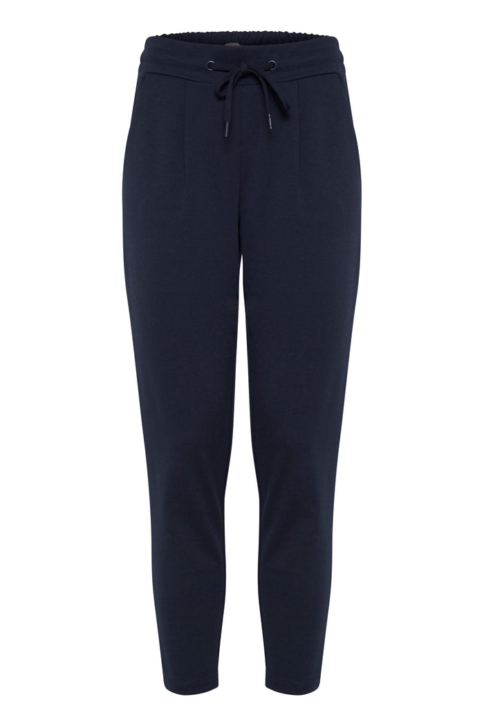 Kate Cropped Jersey Jogger (Navy)