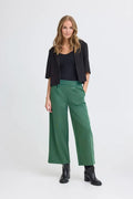 Kate Cropped Wide Leg Pants (Pineneedle)