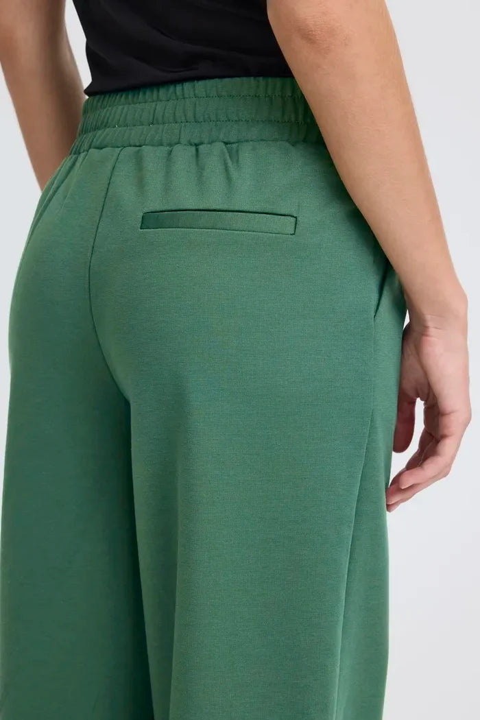Kate Cropped Wide Leg Pants (Pineneedle)