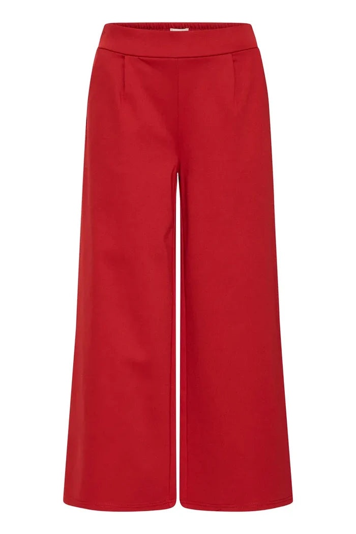 Kate Cropped Wide Leg Pants (Red Dahlia)