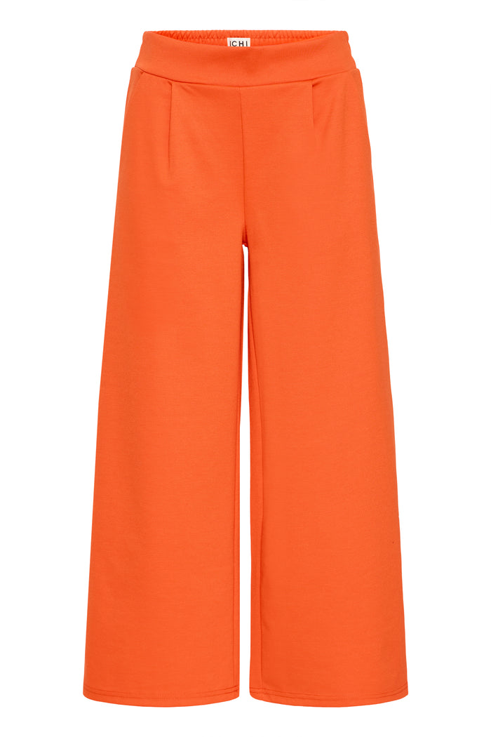 Kate Cropped Wide Leg Pants (Tangerine Tango)