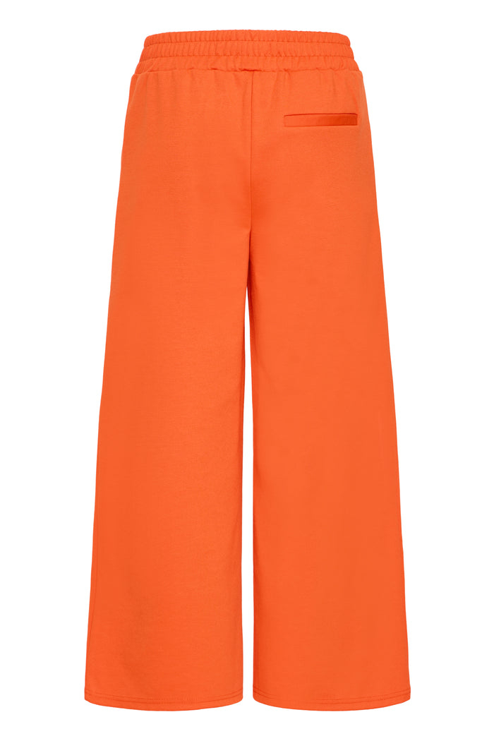 Kate Cropped Wide Leg Pants (Tangerine Tango)