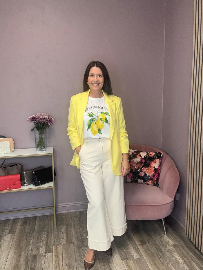 Katie Oversized Blazer (Lemon)