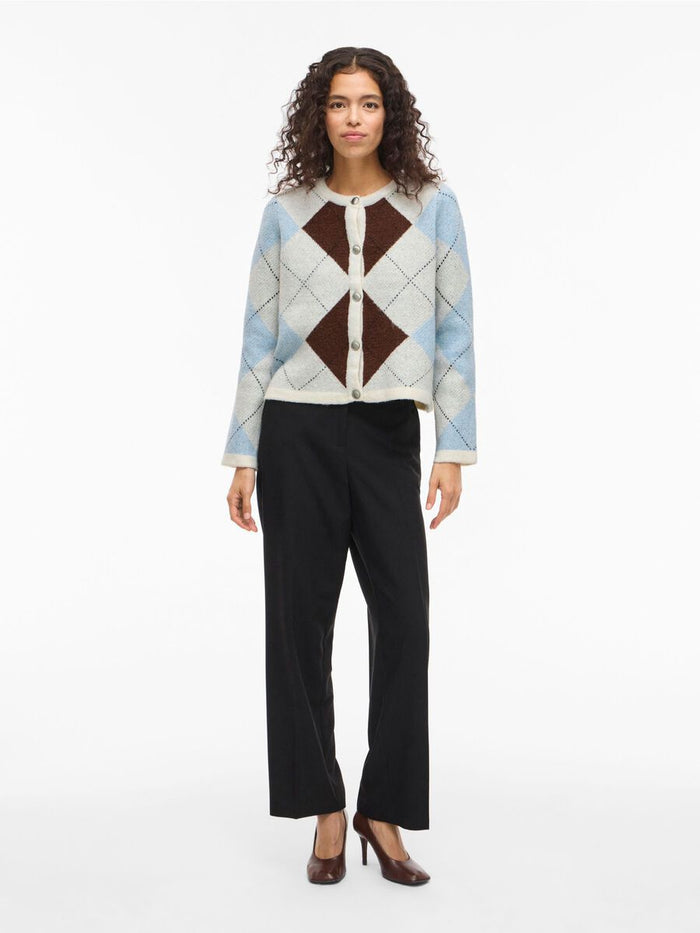 Kayla Knit Cardigan (Birch/Cherry)