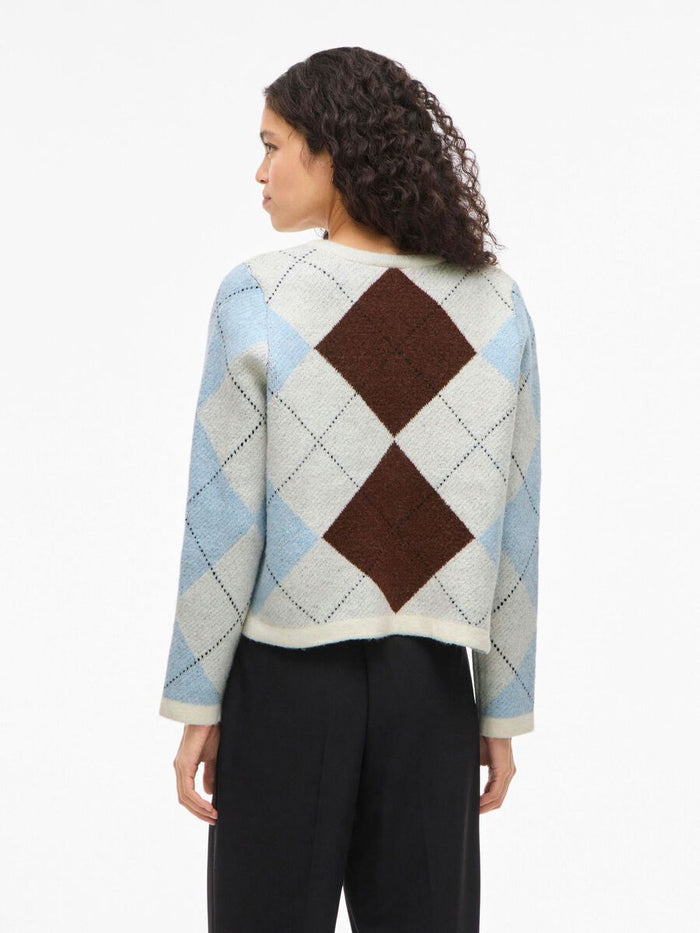 Kayla Knit Cardigan (Birch/Cherry)