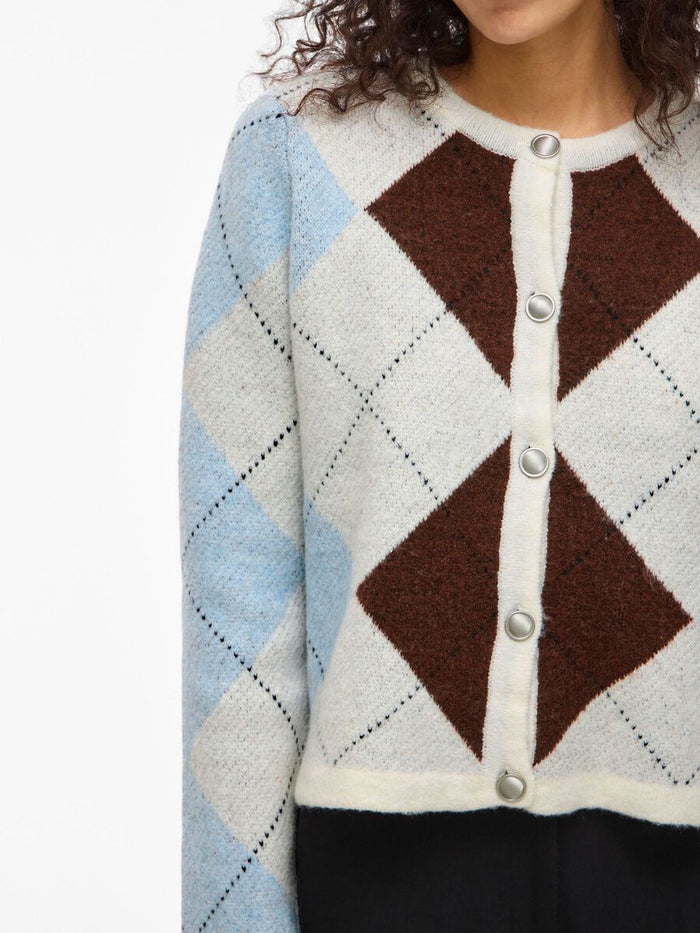 Kayla Knit Cardigan (Birch/Cherry)