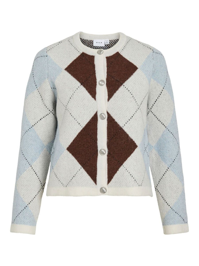 Kayla Knit Cardigan (Birch/Cherry)