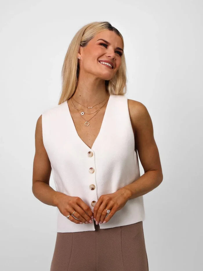 Kelly Waistcoat (Off White)