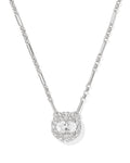 Kendra Scott Bella Short Pendant Necklace in Silver Crystal