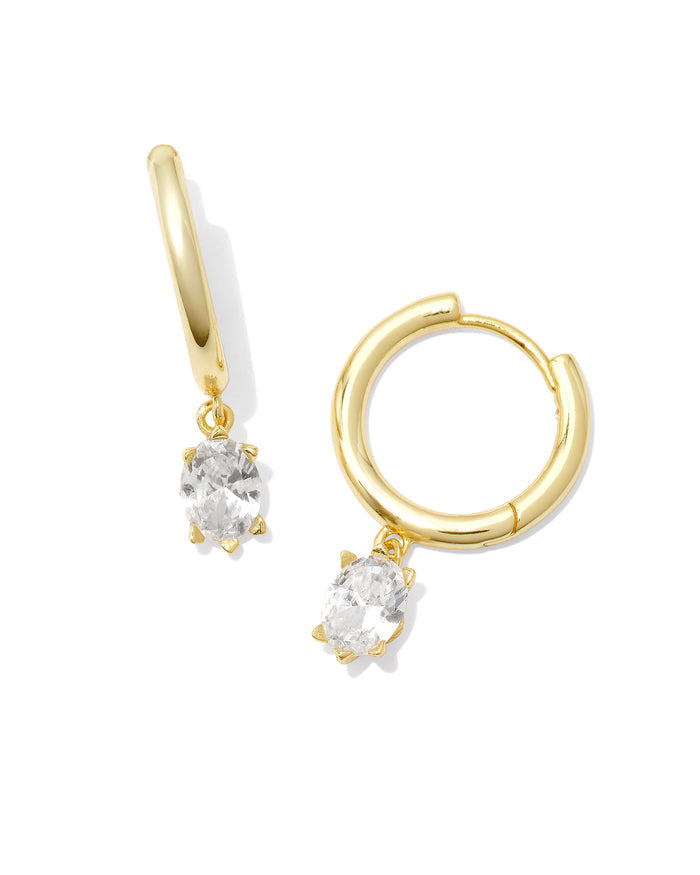 Kendra Scott CAILIN SINGLE STONE HUGGIE EARRINGS