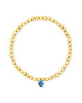 Kendra Scott CAILIN STRETCH BRACELET in GOLD COBALT BLUE CRYSTAL