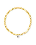 Kendra Scott Cailin Stretch Bracelet in Gold White Crystal
