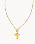 Kendra Scott Cross Pendant Necklace in Gold