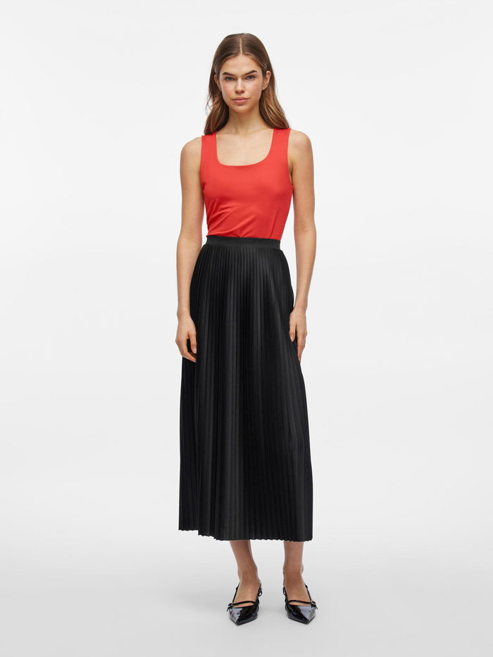Kennza O-Neck Tank Top (Poppy Red)