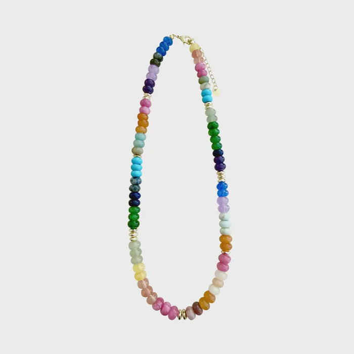 Kerry Rainbow Mix Beaded Necklace