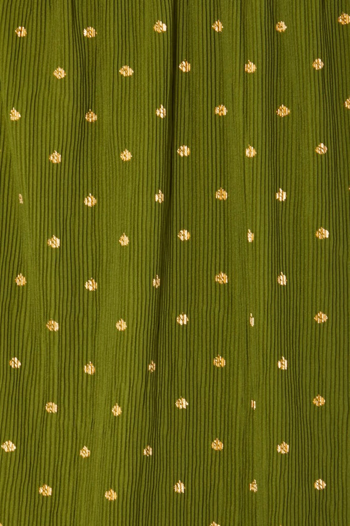 Khaki Plisse Tilly Dress (Green)