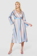 KIELY KIMONO WRAP DRESS (LILAC)