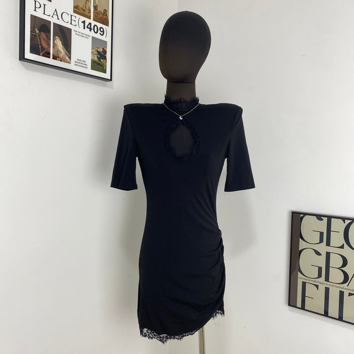 Lace Cutout Bodycon Skirt