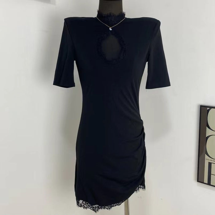 Lace Cutout Bodycon Skirt