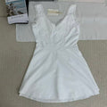 Lace French-style fitted dress