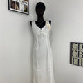 Lace-Trimmed Fishtail Dress