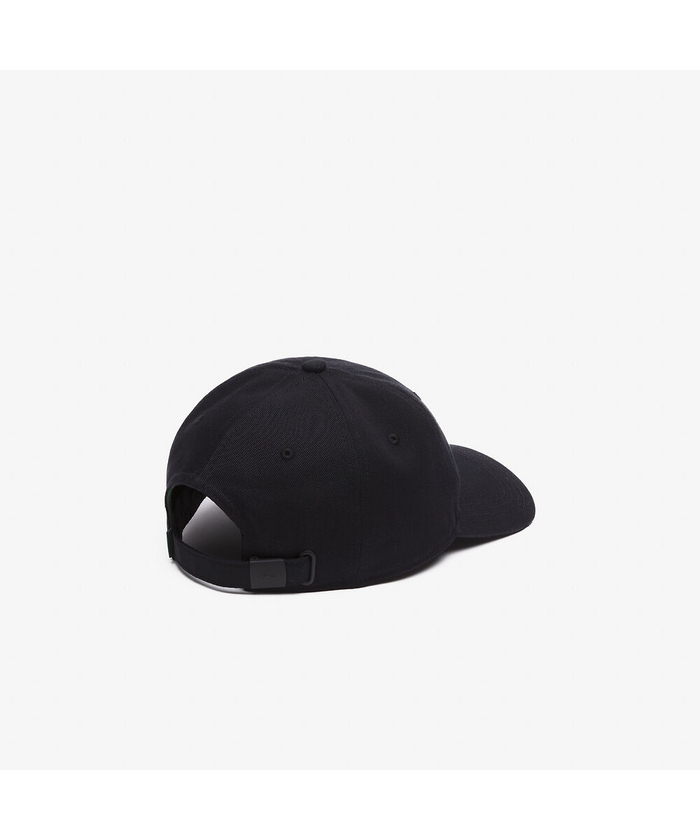 Lacoste Unisex Organic Cotton Twill Cap (Black)