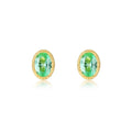 Lafonn 2.12 CTW Green Fancy Lab-Grown Sapphire Solitaire Stud Earrings