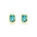 Lafonn 2.12 CTW Light Blue Fancy Lab-Grown Sapphire Solitaire Stud Earrings