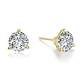 Lafonn 4 CTW 3 Prong Martini Stud Earrings