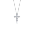 Lafonn Silver 1.02 CTW Cross Pendant Necklace
