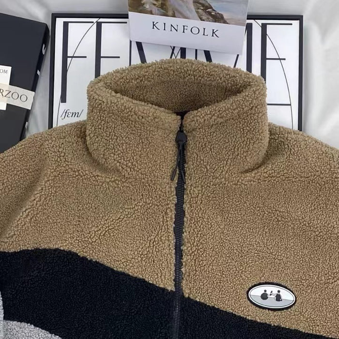 Lambswool Patchwork Jacket