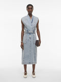 Lana Midi Denim Dress (Light Blue Denim)