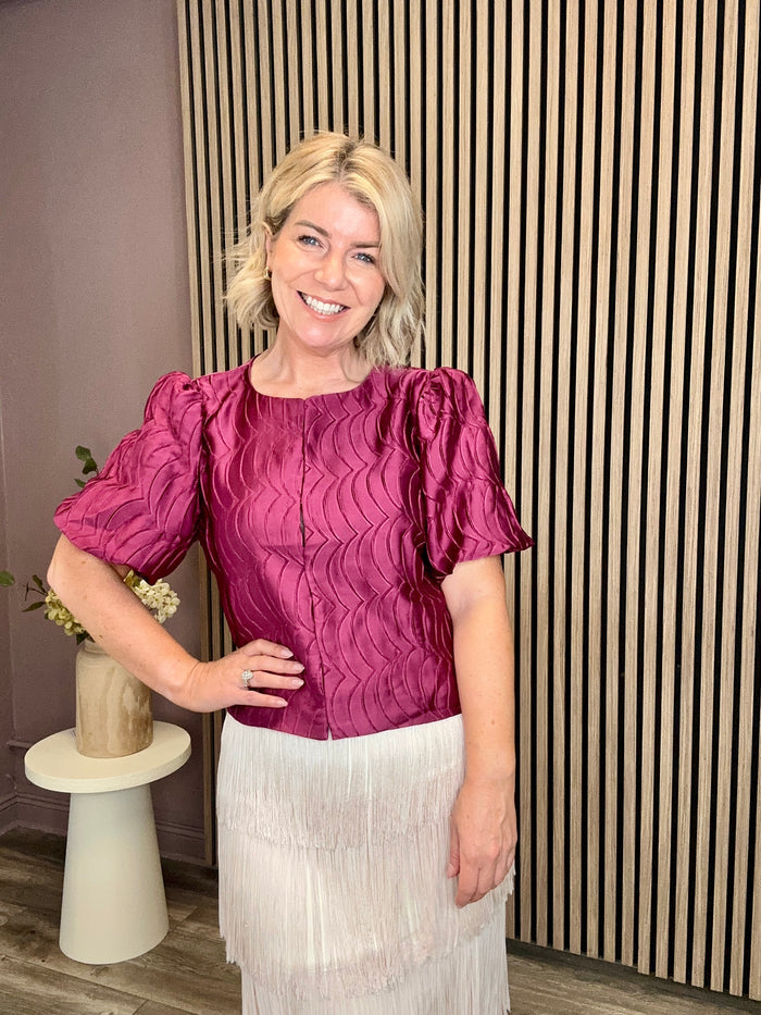 Lauren Top (Boysenberry)