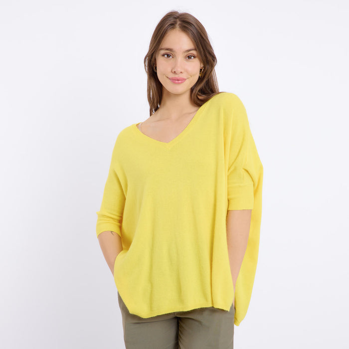 LAURINA SHORT SLEEVED JUMPER (YELLOW)