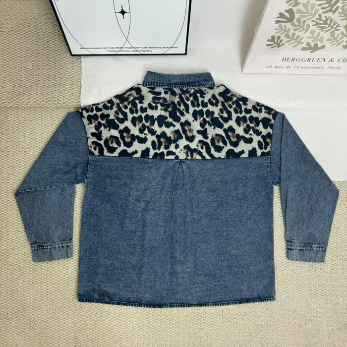 Leopard Print Chiffon Blouse